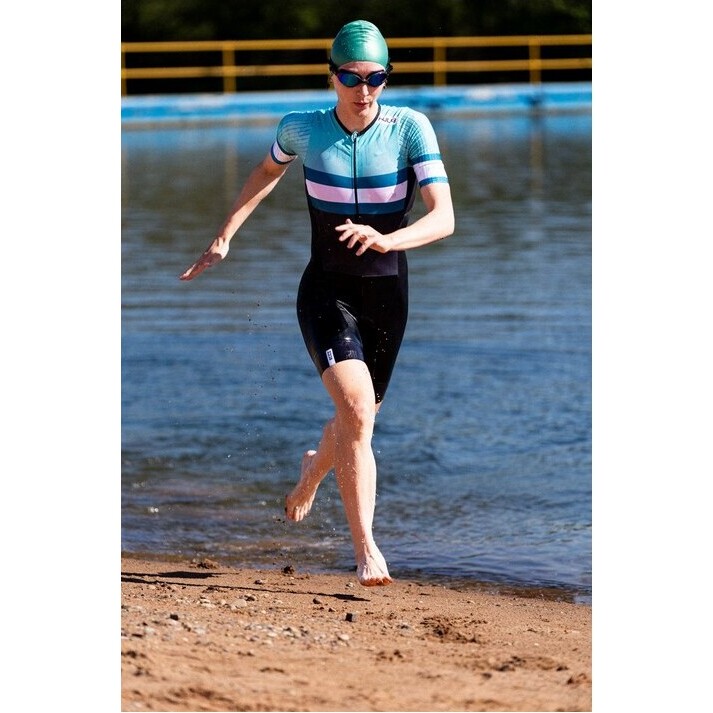 2026 HUUB Femmes Tri Band Pro Tri Suit TRIBPTSTG - Teal / Green